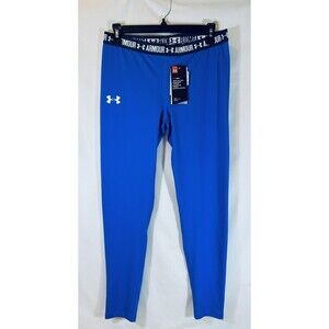 Youth Girl's Under Armour Heatgear Leggings Royal Blue UA Waistband NWT YXL